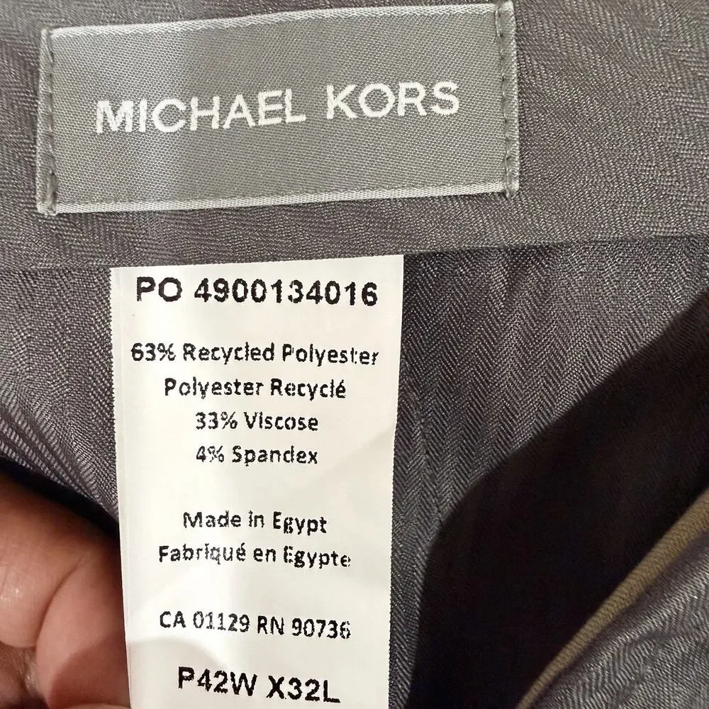 New Michael Kors Men’s Classic Performance Marvin Tan Pants 42W 32L $95